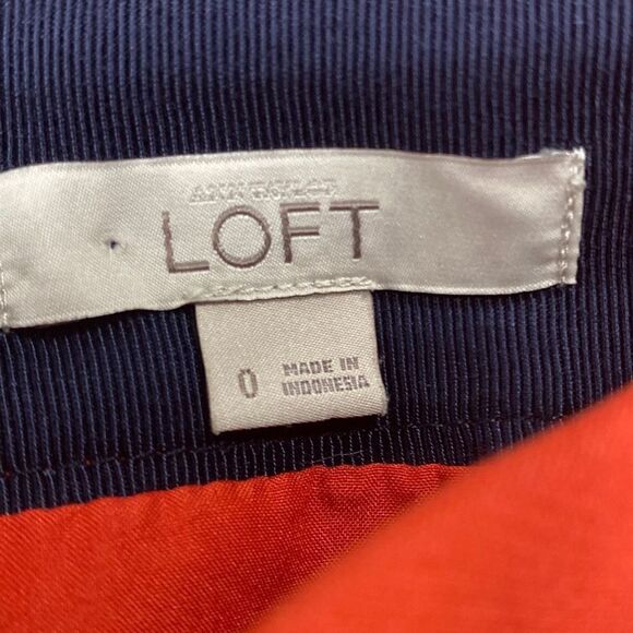 Ann Taylor Loft Orange Skirt Size 0 - Picture 4 of 6